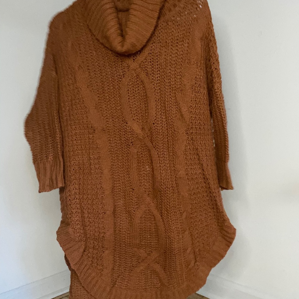 Tan cow neck sweater